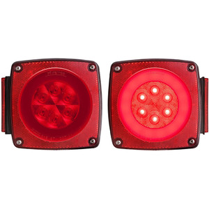 Optronics TLL190RK GloLight Red Square Stud Mount LED Trailer Light Kit - TLL190RK Optronics TLL190RK GloLight Red Square Stud Mount LED Trailer Light Kit - TLL190RK