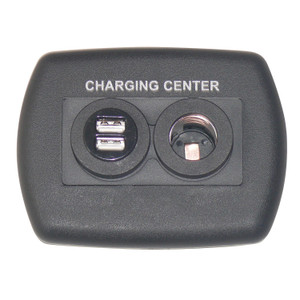 Diamond Group DG61023VP Eurostyle USB/12V Charging Center - Black - DG61023VP