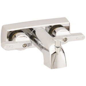 American Brass 380 RV Metallic Tub/Shower Diverter with Lever Handles and Shower Kit 4" - Chrome - 380