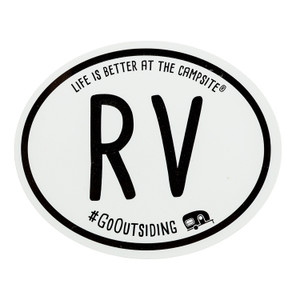 Camco 53252 "Life is Better at the Campsite" RV Decal - White - 53252 Camco 53252 "Life is Better at the Campsite" RV Decal - White - 53252