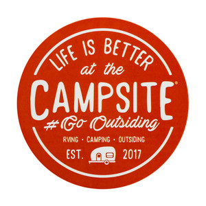 Camco 53253 "Life is Better at the Campsite" RV Decal - Red - 53253 Camco 53253 "Life is Better at the Campsite" RV Decal - Red - 53253