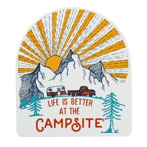 Camco 53254 "Life is Better at the Campsite" RV Decal - Sunrise - 53254 Camco 53254 "Life is Better at the Campsite" RV Decal - Sunrise - 53254