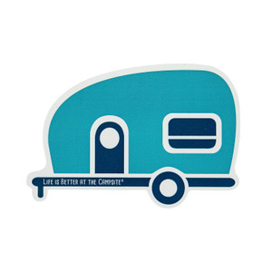 Camco 53255 "Life is Better at the Campsite" RV Decal - Teal Camper - 53255 Camco 53255 "Life is Better at the Campsite" RV Decal - Teal Camper - 53255