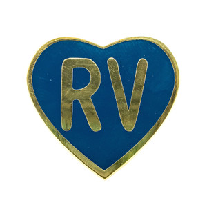 Camco 53263 "Life is Better at the Campsite" Enamel Pin - Navy RV Heart - 53263 Camco 53263 "Life is Better at the Campsite" Enamel Pin - Navy RV Heart - 53263