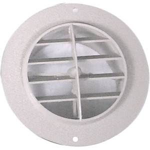 D&W 3840WH Rotaire Heat Outlet Vent - 4", White - 3840WH