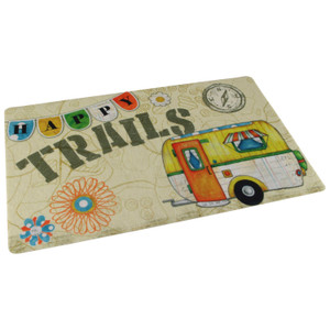Drymate RVM1220HT RV Dish Drying Mat 12" x 20" - Happy Trails - RVM1220HT Drymate RVM1220HT RV Dish Drying Mat 12" x 20" - Happy Trails - RVM1220HT