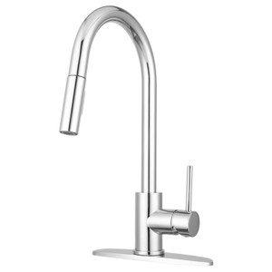 Dura Faucet DF-NMK530-CP Streamline RV Pull-Down Kitchen Faucet - Chrome - DF-NMK530-CP