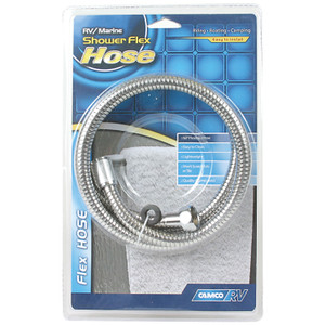 Camco 43716 60" Flexible Hose - Chrome - 43716