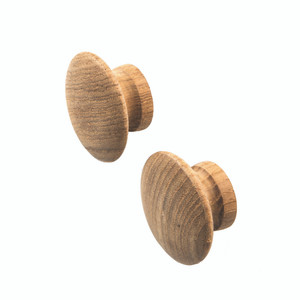 Whitecap 60120-A Teak Round Drawer Knob 2 Pack - 60120-A