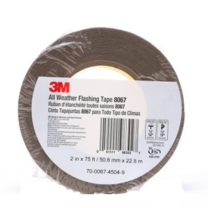 3M 7000049773 All Weather Flashing Tape - 8067 Tan, 2" x 75' Slit Liner - 7000049773 3M 7000049773 All Weather Flashing Tape - 8067 Tan, 2" x 75' Slit Liner - 7000049773