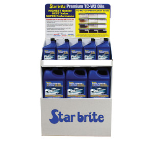 Star brite 19299 Super Premium 2-Cycle Engine Oil TC-W3 - 32 oz/1 Gallon Display - 19299 Star brite 19299 Super Premium 2-Cycle Engine Oil TC-W3 - 32 oz/1 Gallon Display - 19299