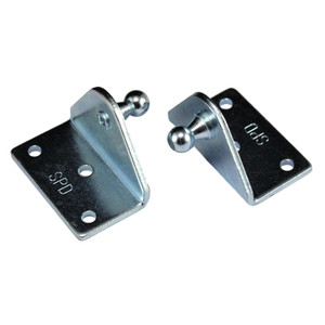 JR Products BR-1060 Gas Spring Mounting Bracket - Angled, Pack of 2 - BR-1060