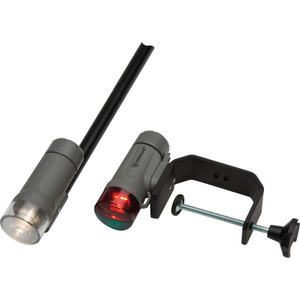 Attwood 14190-7 Clamp-On LED Light Kit - Marine Gray, Threaded - 14190-7 Attwood 14190-7 Clamp-On LED Light Kit - Marine Gray, Threaded - 14190-7