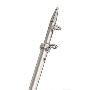 TACO Marine OT-0442VEL15 Aluminum Tele-Outrigger Pole - 1-1/8" x 15', Silver/Silver - OT-0442VEL15 TACO Marine OT-0442VEL15 Aluminum Tele-Outrigger Pole - 1-1/8" x 15', Silver/Silver - OT-0442VEL15
