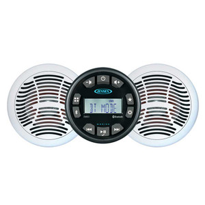 Jensen JMS3SPKG Marine AM/FM/USB Bluetooth Stereo System with (2) 6.5" Speakers - JMS3SPKG