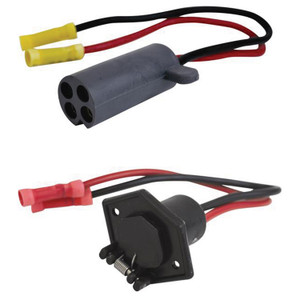 Attwood 7622-7 Trolling Motor Connectors - Female, 3 Wire, 10 Gauge Kit, 12/24V - 7622-7