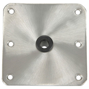 Springfield Marine 1620001 KingPin Standard Square Base Plate with Satin Finish - 7" x 7", Stainless Steel - 1620001 Springfield Marine 1620001 KingPin Standard Square Base Plate with Satin Finish - 7" x 7", Stainless Steel - 1620001