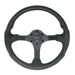 Uflex 61812M NISIDA-B/B Steering Wheel - Black Grip with Black Spokes - NISIDA-B/B Uflex 61812M NISIDA-B/B Steering Wheel - Black Grip with Black Spokes - NISIDA-B/B