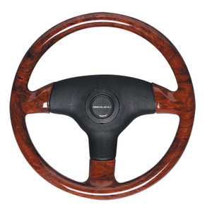Uflex V61B Antigua Burlwood Steering Wheel - V61B Uflex V61B Antigua Burlwood Steering Wheel - V61B