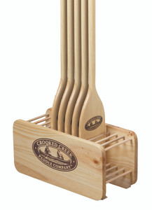 Trac Outdoors C10496 Crooked Creek Wooden Paddle Display - 61197 Trac Outdoors C10496 Crooked Creek Wooden Paddle Display - 61197