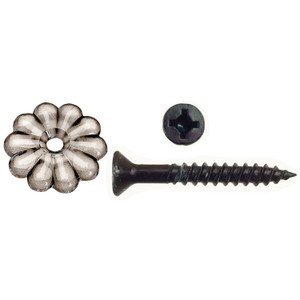 AP Products 012-RTCR100 Rosette and Screw, Pack of 100 - Clear - 012-RTCR100