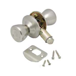 AP Products 013-220-SS Entrance Door Knob-Knob Lock Set - Stainless Steel - 013-220-SS