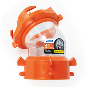 Camco 39847 RhinoFLEX Clear Swivel Fitting - 45° - 39847