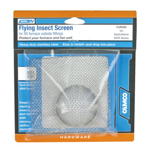 Camco 42142 Insect Screen for RV Furnace and Fan Unit Outside Fittings - FUR300: Hydroflame, 8500 Series - 42142
