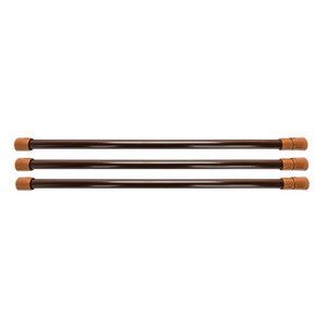 Camco 44056 Refrigerator Bars 16" to 28" - Brown, Pack of 3 - 44056