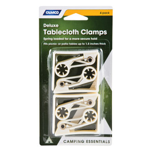 Camco 51077 Deluxe Tablecloth Clamps - 51077 Camco 51077 Deluxe Tablecloth Clamps - 51077