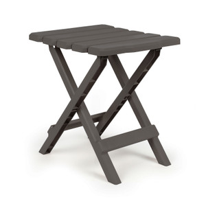 Camco 51881 Small Adirondack Folding Table - Charcoal - 51881