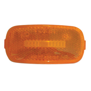 Diamond Group by Valterra DG52716VP Replacement Marker Light Lens - 4" x 2", Amber - DG52716VP