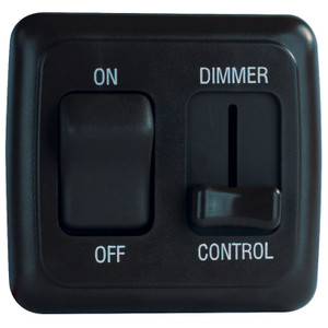 Diamond Group by Valterra DGD3215VP Dimmer/On-Off Rocker Switch Assembly with Bezel - Black - DGD3215VP