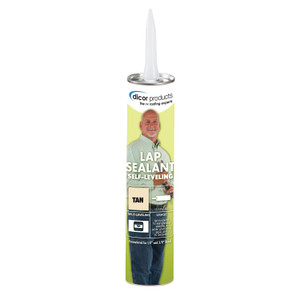 Dicor 501LST-1 EPDM Self-Leveling Lap Sealant - 10.3 oz. Tube, Tan - 501LST-1