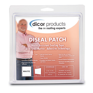 Dicor Corporation 522TPO-66-1C Diseal Sealing Tape - White, 6" x 6" Patch - 522TPO-66-1C Dicor Corporation 522TPO-66-1C Diseal Sealing Tape - White, 6" x 6" Patch - 522TPO-66-1C