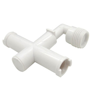 Dura Faucet RV Exterior Shower Diverter Tee - White - DF-RK910-WT