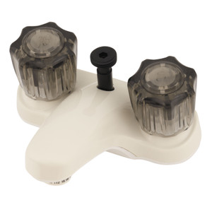 Empire Brass U-YCJW73B RV Non-Metallic Bathroom Diverter With Smoked Crystal Handles 4" - Biscuit - U-YCJW73B Empire Brass U-YCJW73B RV Non-Metallic Bathroom Diverter With Smoked Crystal Handles 4" - Biscuit - U-YCJW73B