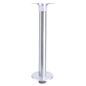 Garelick 75340 Table Pedestal for Smaller Boats - Flush Mount Base with Fluted Anodized Tube - 75340 Garelick 75340 Table Pedestal for Smaller Boats - Flush Mount Base with Fluted Anodized Tube - 75340