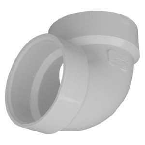 Genova 70715 PVC Schedule 40 90° Vent Elbow (HUB x HUB) - 1-1/2" - 674807VP Genova 70715 PVC Schedule 40 90° Vent Elbow (HUB x HUB) - 1-1/2" - 674807VP