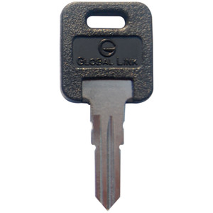 Global Link KEY-BLANK Blank Key for RV Entry Door Global Link Locks - Purple - KEY-BLANK