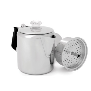 GSI Outdoors Glacier Stainless Steel Percolator - 6 Cup - 65206 GSI Outdoors Glacier Stainless Steel Percolator - 6 Cup - 65206