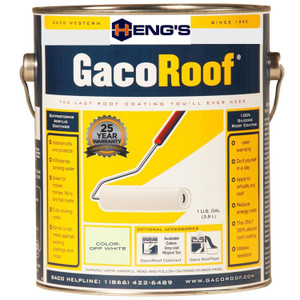Heng's HGR1600-1 GacoRoof Silicone Base Coat - Gallon, Off-White - HGR1600-1 Heng's HGR1600-1 GacoRoof Silicone Base Coat - Gallon, Off-White - HGR1600-1