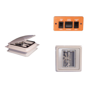 Heng's V071142-C4G1 Power Vent with Light - V071142-C4G1 Heng's V071142-C4G1 Power Vent with Light - V071142-C4G1