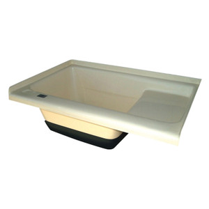 Icon 00473 Sit-In Step Tub with Left Hand Drain TU500LH - Colonial White - 473