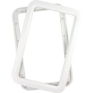 JR Products 11011 Deluxe RV Entry Door Window Frame Set - White - 11011 JR Products 11011 Deluxe RV Entry Door Window Frame Set - White - 11011