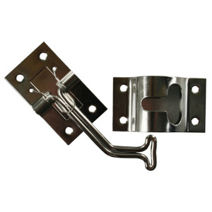JR Products 11765 T-Style Door Holder - Stainless Steel, 45° - 11765