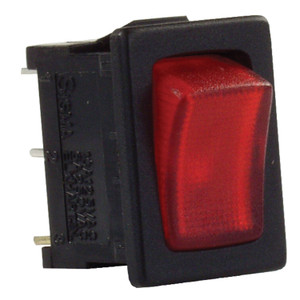 JR Products 12765 Mini-Illuminated On/Off Switch - Red/Black - 12765