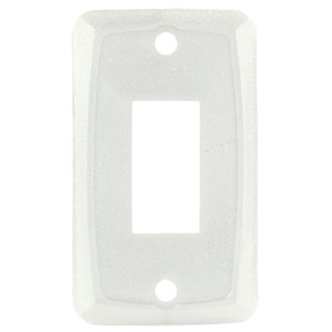 JR Products 12845 Single Switch Face Plate - White - 12845