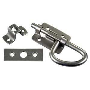 JR Products 20655 Universal Bolt Latch - Nickel - 20655