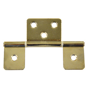JR Products 70625 Non-Mortise Hinge - Brass - 70625